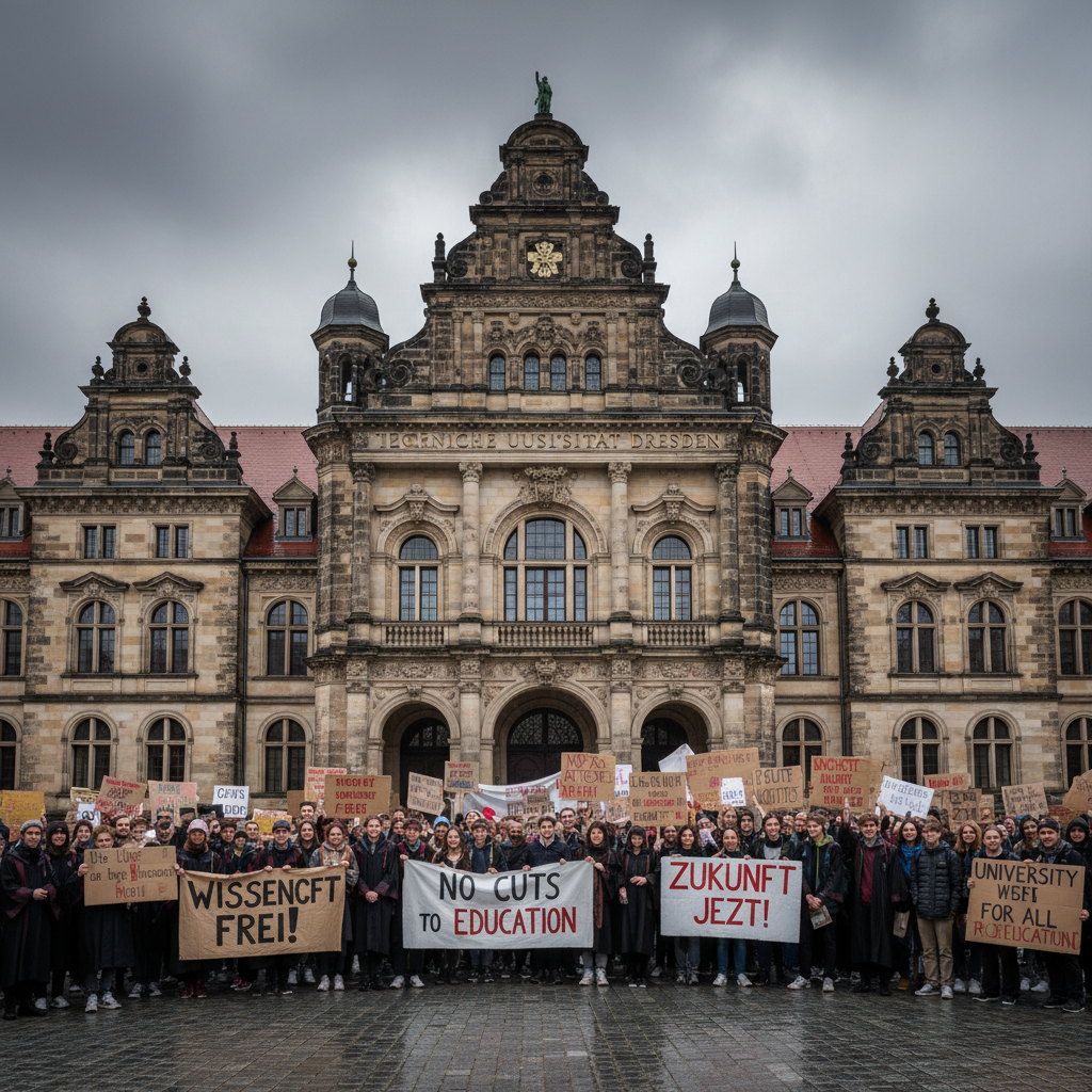 Dresden Teknik Üniversitesi’nde İsrail Anlaşması Protestosu: Akademik Etik Sınavda